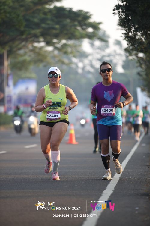 Race photo from BAF LIONS RUN 2024