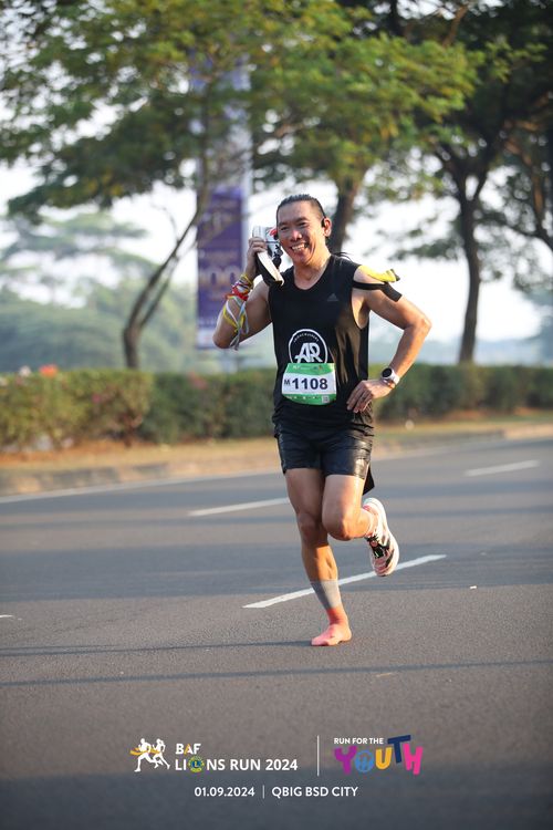 Race photo from BAF LIONS RUN 2024