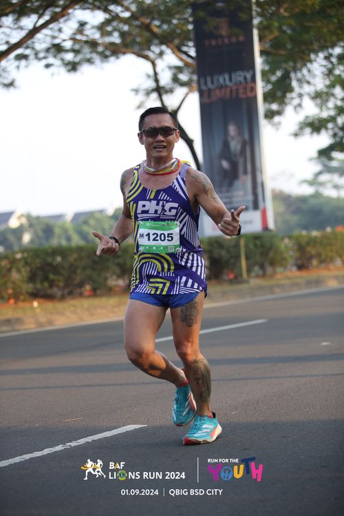 Race photo from BAF LIONS RUN 2024