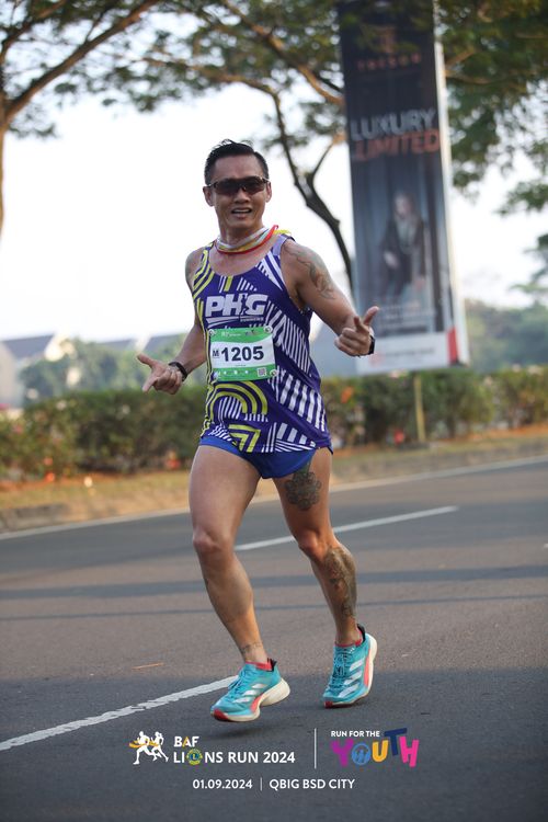 Race photo from BAF LIONS RUN 2024