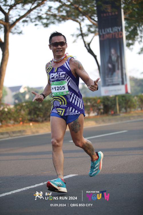 Race photo from BAF LIONS RUN 2024