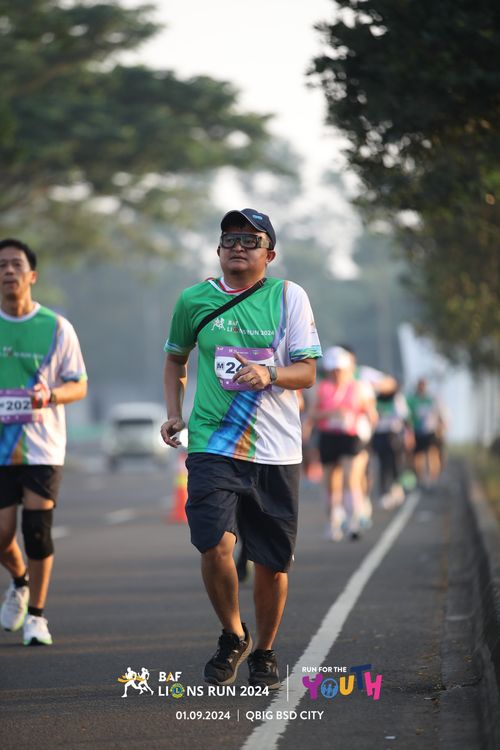 Race photo from BAF LIONS RUN 2024