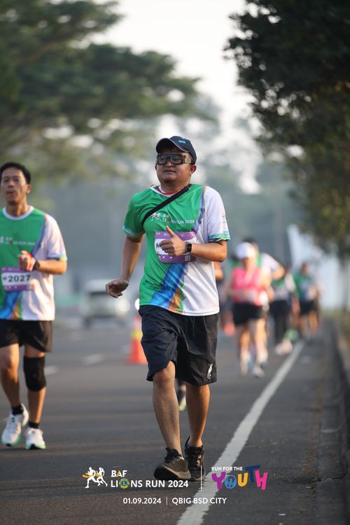 Race photo from BAF LIONS RUN 2024