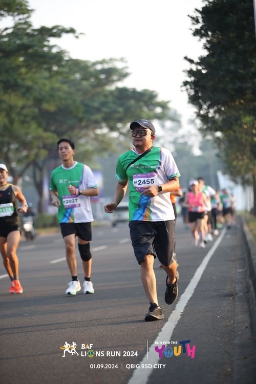 Race photo from BAF LIONS RUN 2024