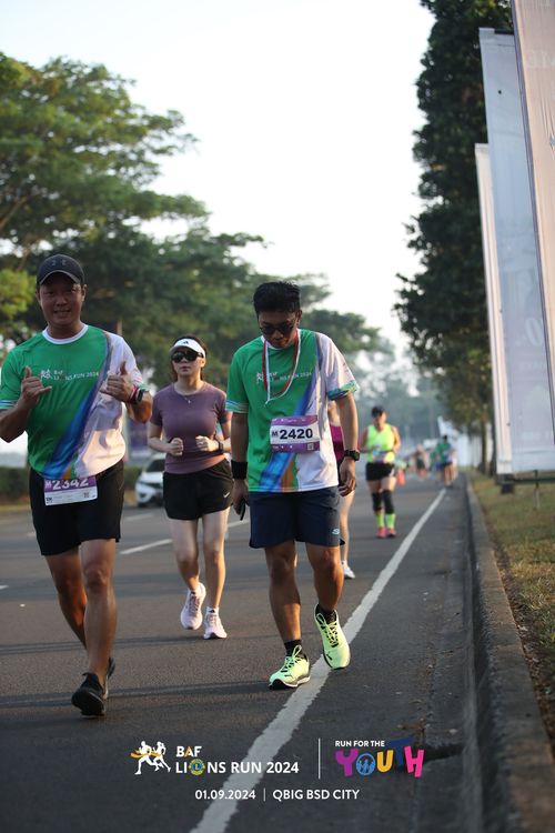 Race photo from BAF LIONS RUN 2024