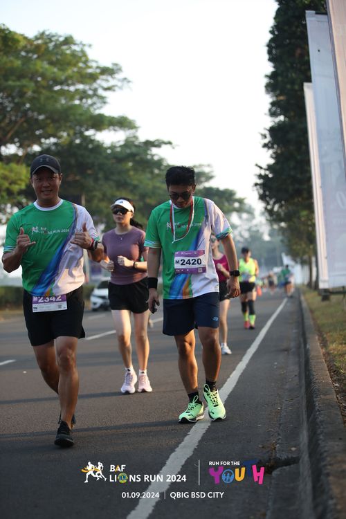 Race photo from BAF LIONS RUN 2024