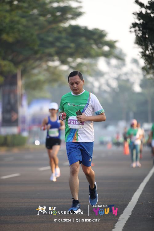 Race photo from BAF LIONS RUN 2024