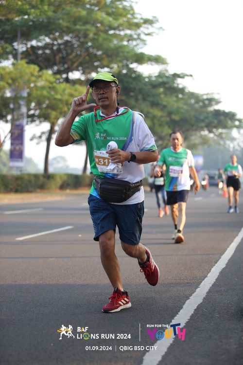 Race photo from BAF LIONS RUN 2024