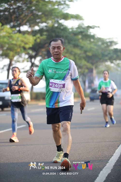 Race photo from BAF LIONS RUN 2024