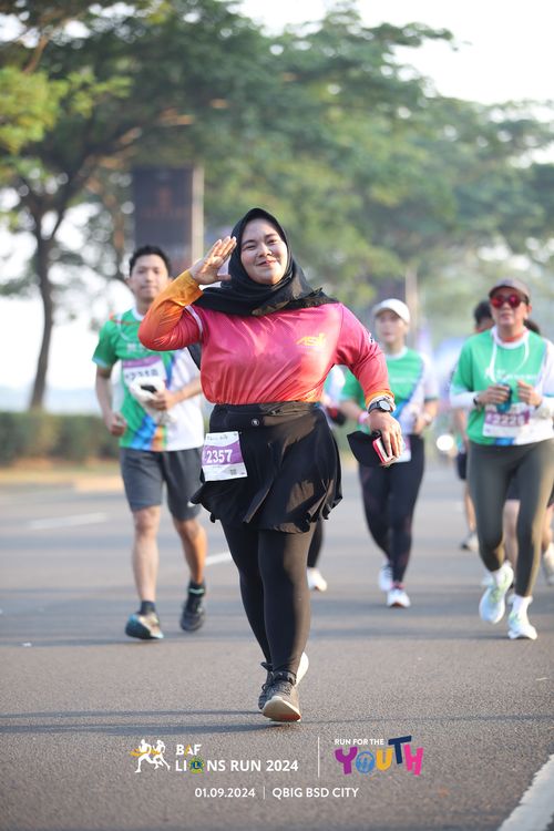 Race photo from BAF LIONS RUN 2024