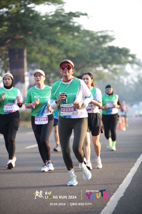 Race photo from BAF LIONS RUN 2024