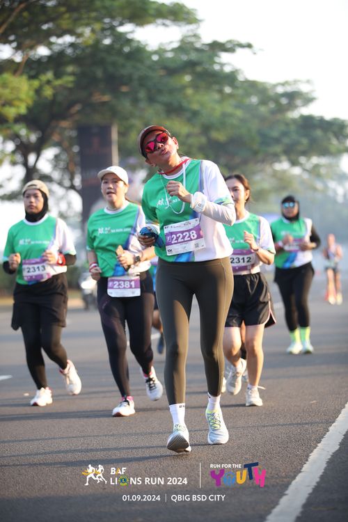 Race photo from BAF LIONS RUN 2024