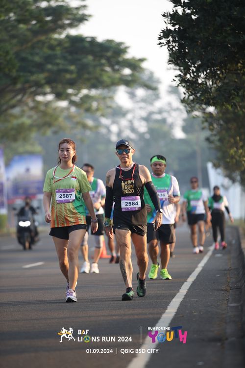 Race photo from BAF LIONS RUN 2024