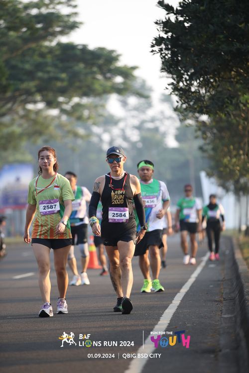 Race photo from BAF LIONS RUN 2024