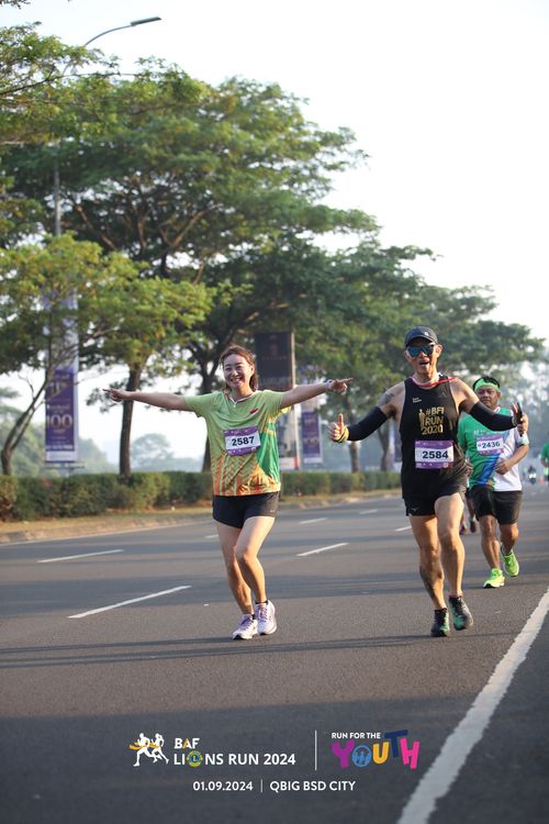 Race photo from BAF LIONS RUN 2024