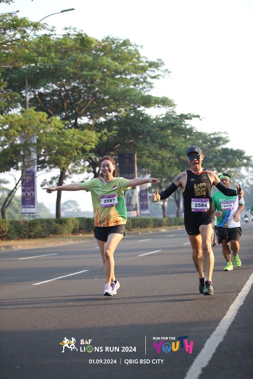 Race photo from BAF LIONS RUN 2024