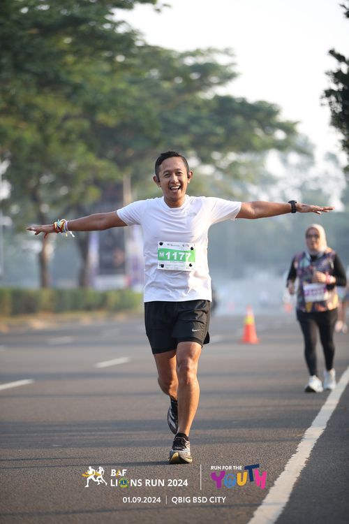 Race photo from BAF LIONS RUN 2024