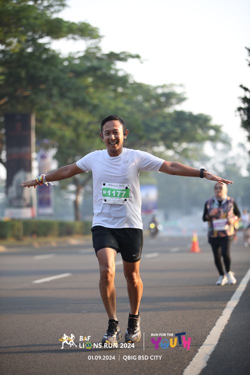 Race photo from BAF LIONS RUN 2024