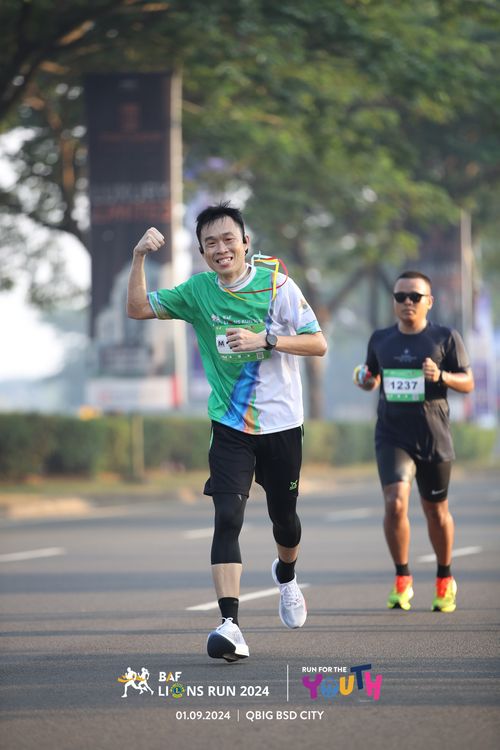 Race photo from BAF LIONS RUN 2024