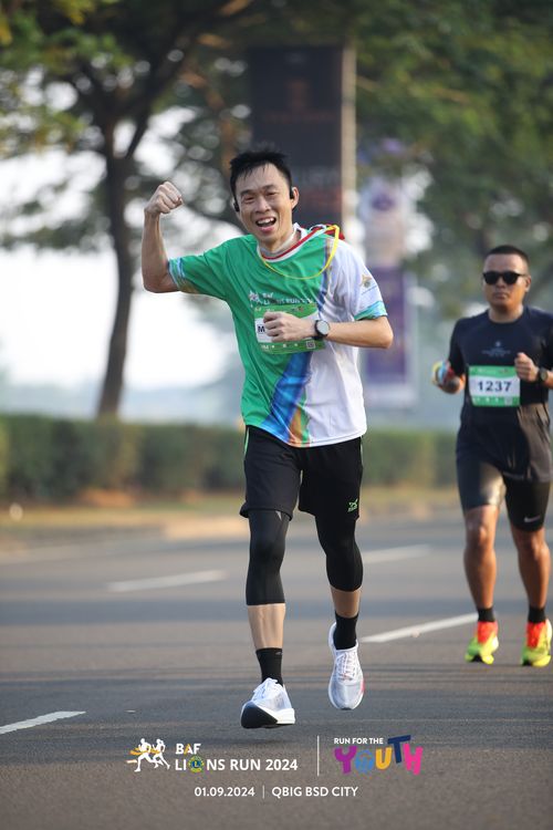 Race photo from BAF LIONS RUN 2024