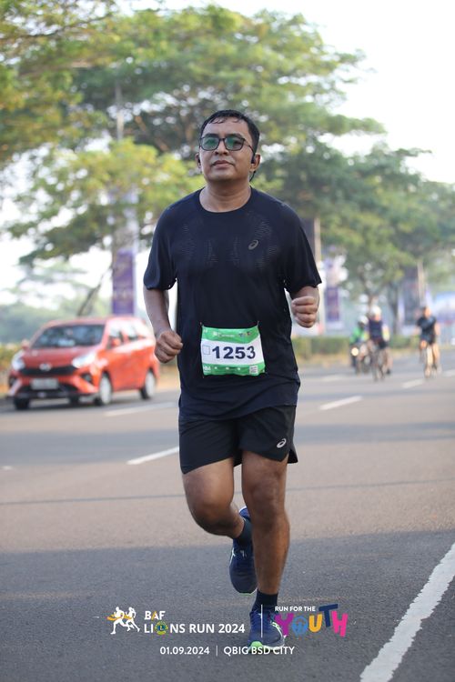 Race photo from BAF LIONS RUN 2024