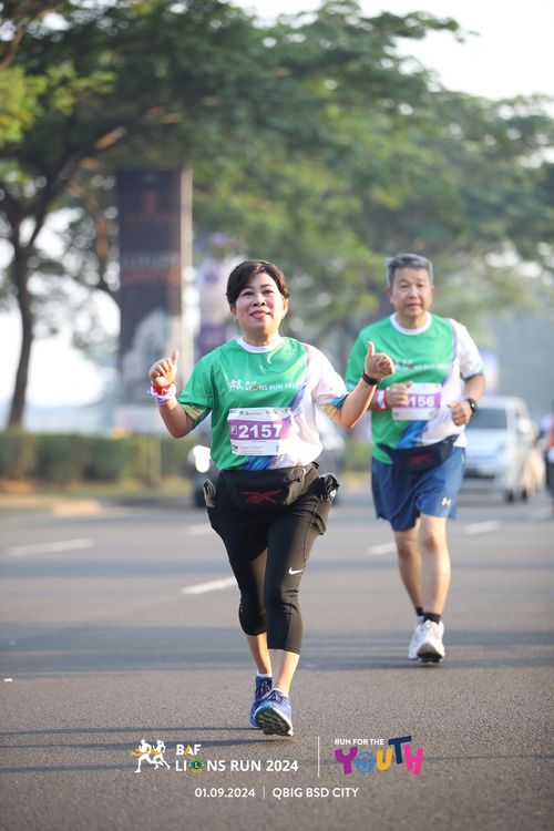 Race photo from BAF LIONS RUN 2024
