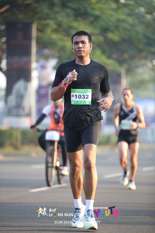 Race photo from BAF LIONS RUN 2024