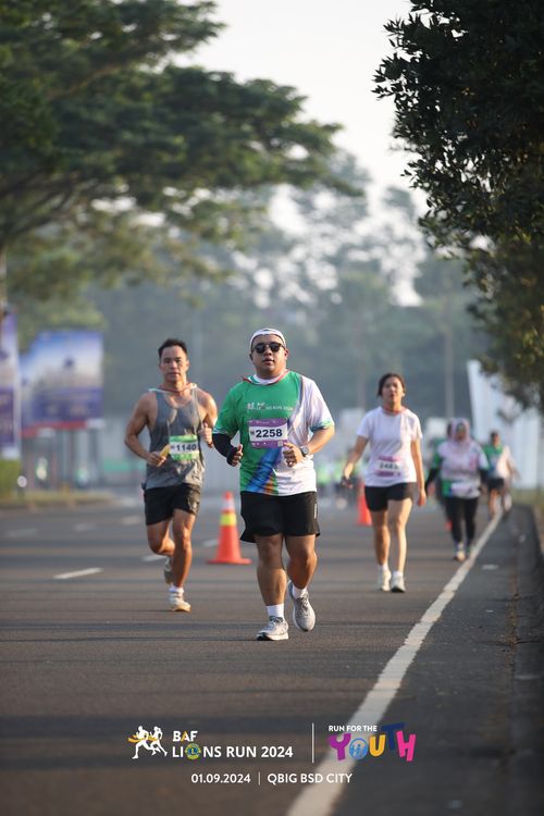 Race photo from BAF LIONS RUN 2024