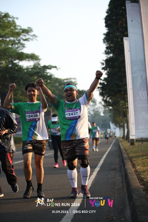 Race photo from BAF LIONS RUN 2024