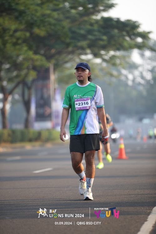 Race photo from BAF LIONS RUN 2024