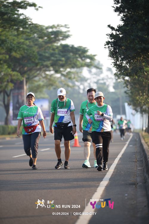 Race photo from BAF LIONS RUN 2024