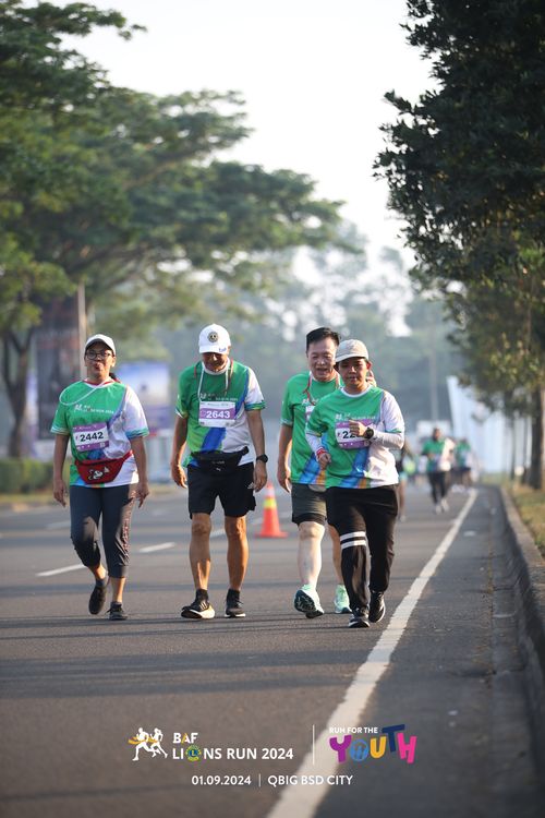 Race photo from BAF LIONS RUN 2024