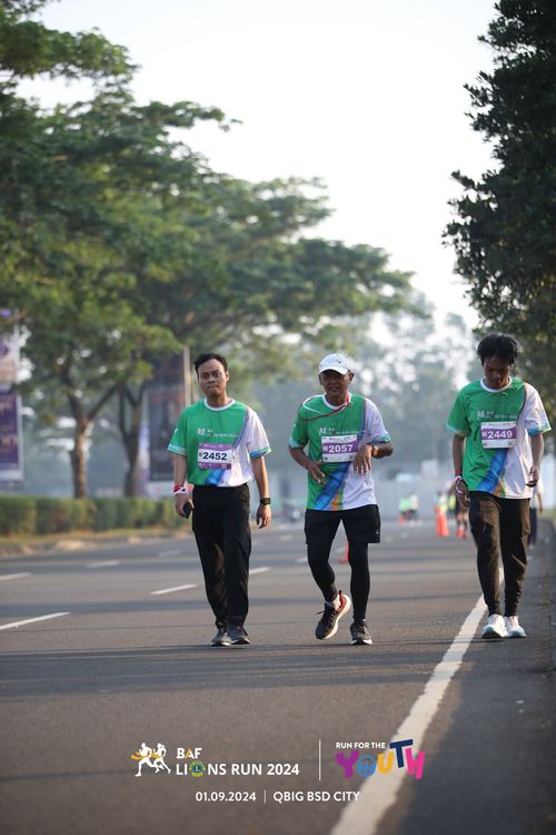 Race photo from BAF LIONS RUN 2024