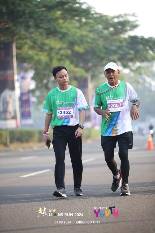 Race photo from BAF LIONS RUN 2024