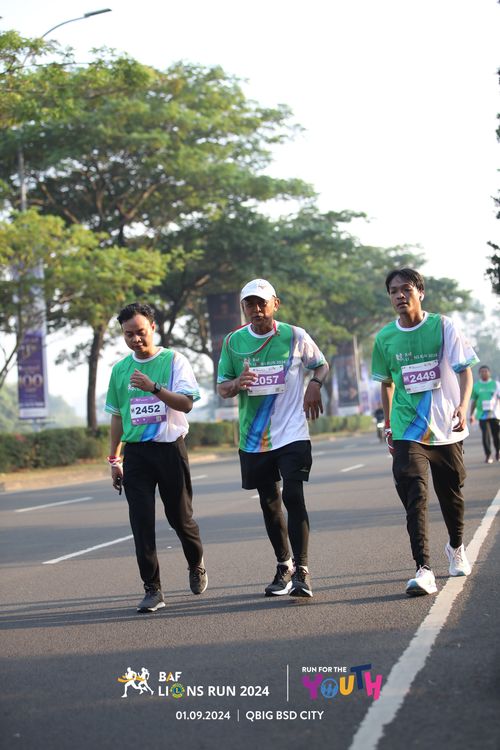 Race photo from BAF LIONS RUN 2024