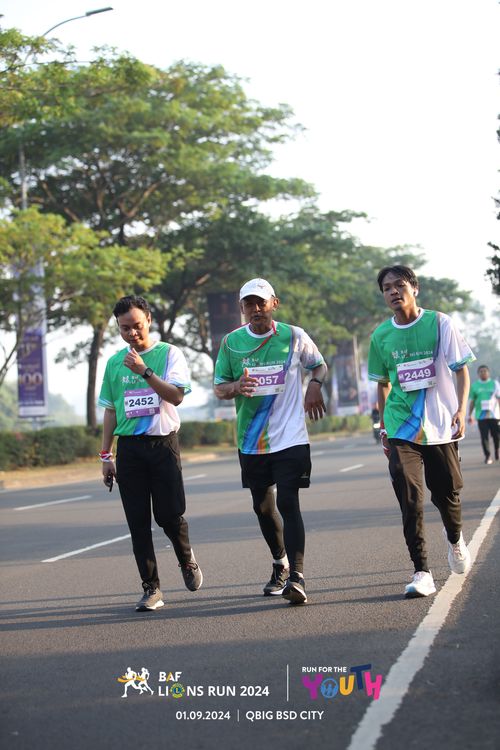 Race photo from BAF LIONS RUN 2024