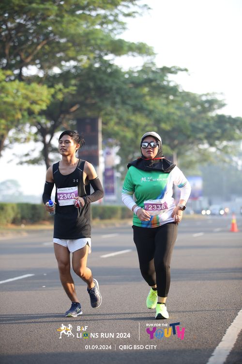 Race photo from BAF LIONS RUN 2024
