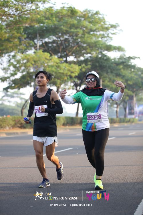 Race photo from BAF LIONS RUN 2024