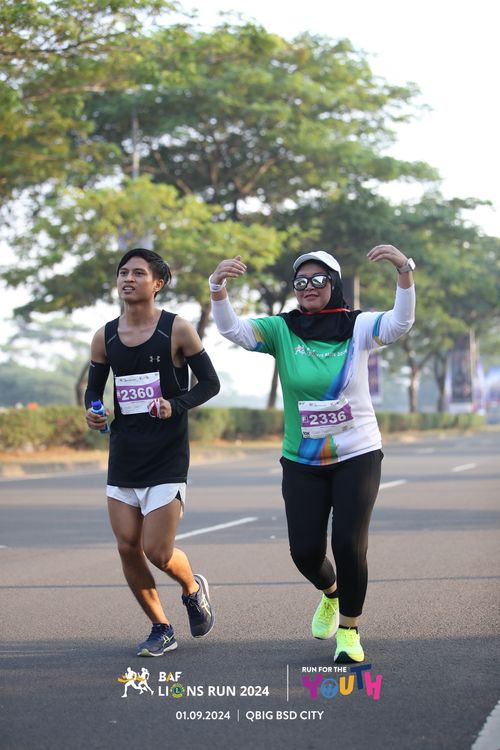 Race photo from BAF LIONS RUN 2024