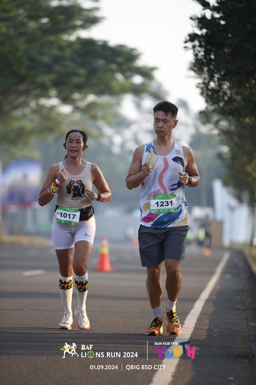 Race photo from BAF LIONS RUN 2024
