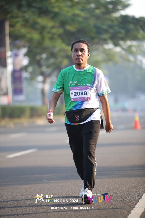 Race photo from BAF LIONS RUN 2024