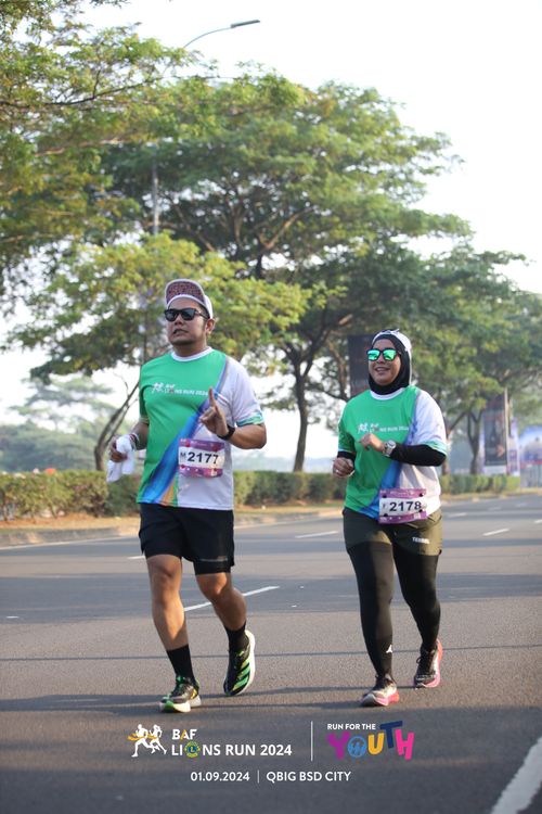 Race photo from BAF LIONS RUN 2024