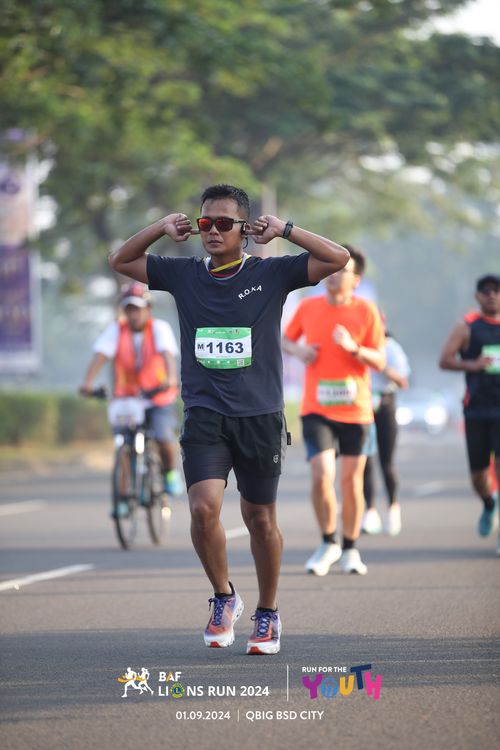 Race photo from BAF LIONS RUN 2024