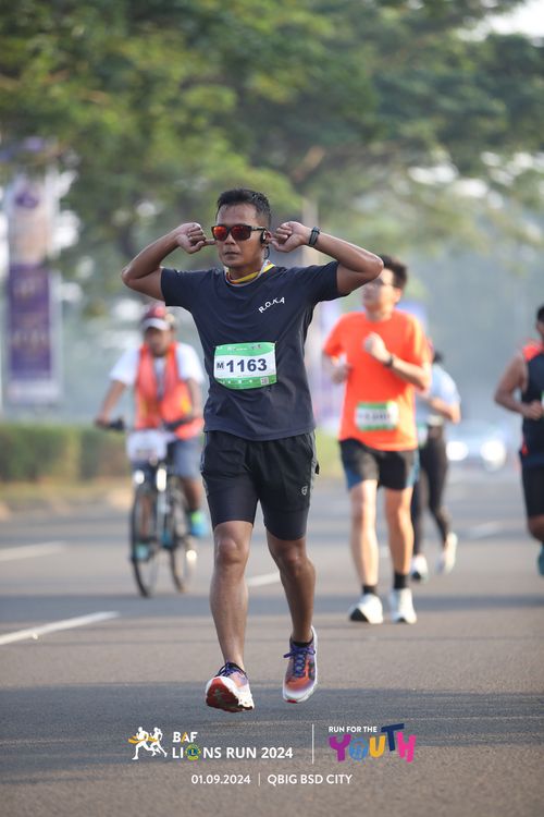 Race photo from BAF LIONS RUN 2024