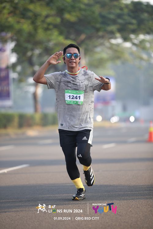 Race photo from BAF LIONS RUN 2024