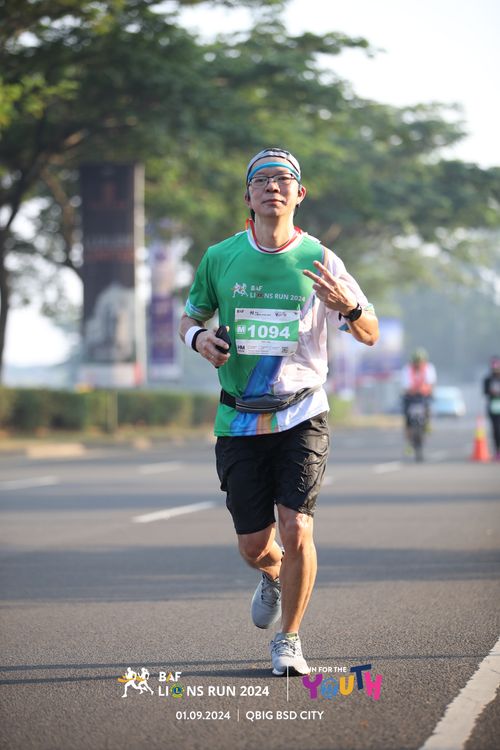 Race photo from BAF LIONS RUN 2024