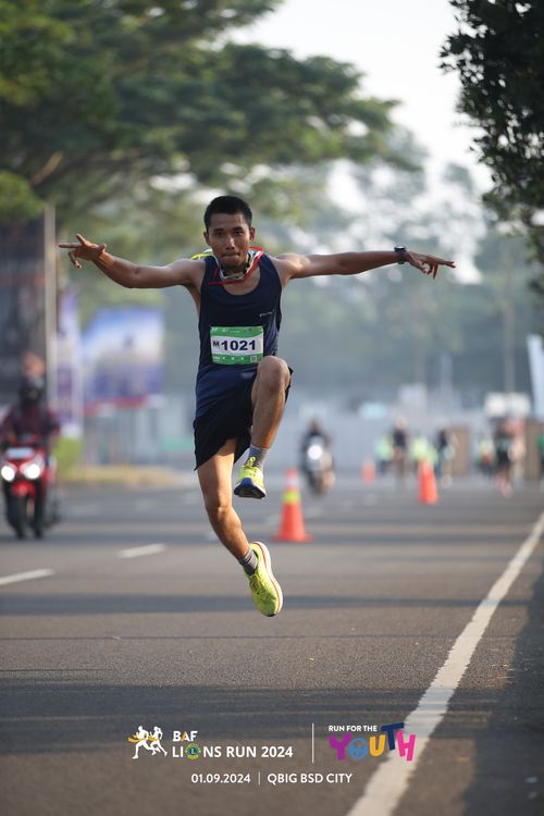 Race photo from BAF LIONS RUN 2024