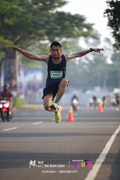 Race photo from BAF LIONS RUN 2024