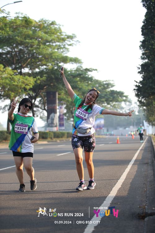Race photo from BAF LIONS RUN 2024