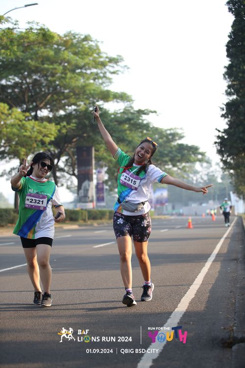 Race photo from BAF LIONS RUN 2024
